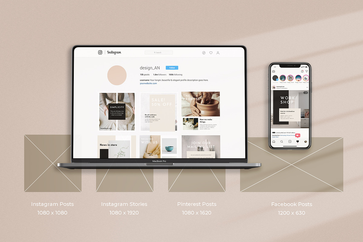 Minimalist Social Media Pack | CANVA, a Social Media Template by Lyrata Studio (Photo 4 of 15)