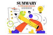 6 Summary Vector Illustration, a Technology Illustration by denayunebgt (Thumbnail 1 of 3)