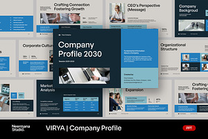 VIRYA | Marketing Agency Profile PPT, a Presentation Template by Neermana