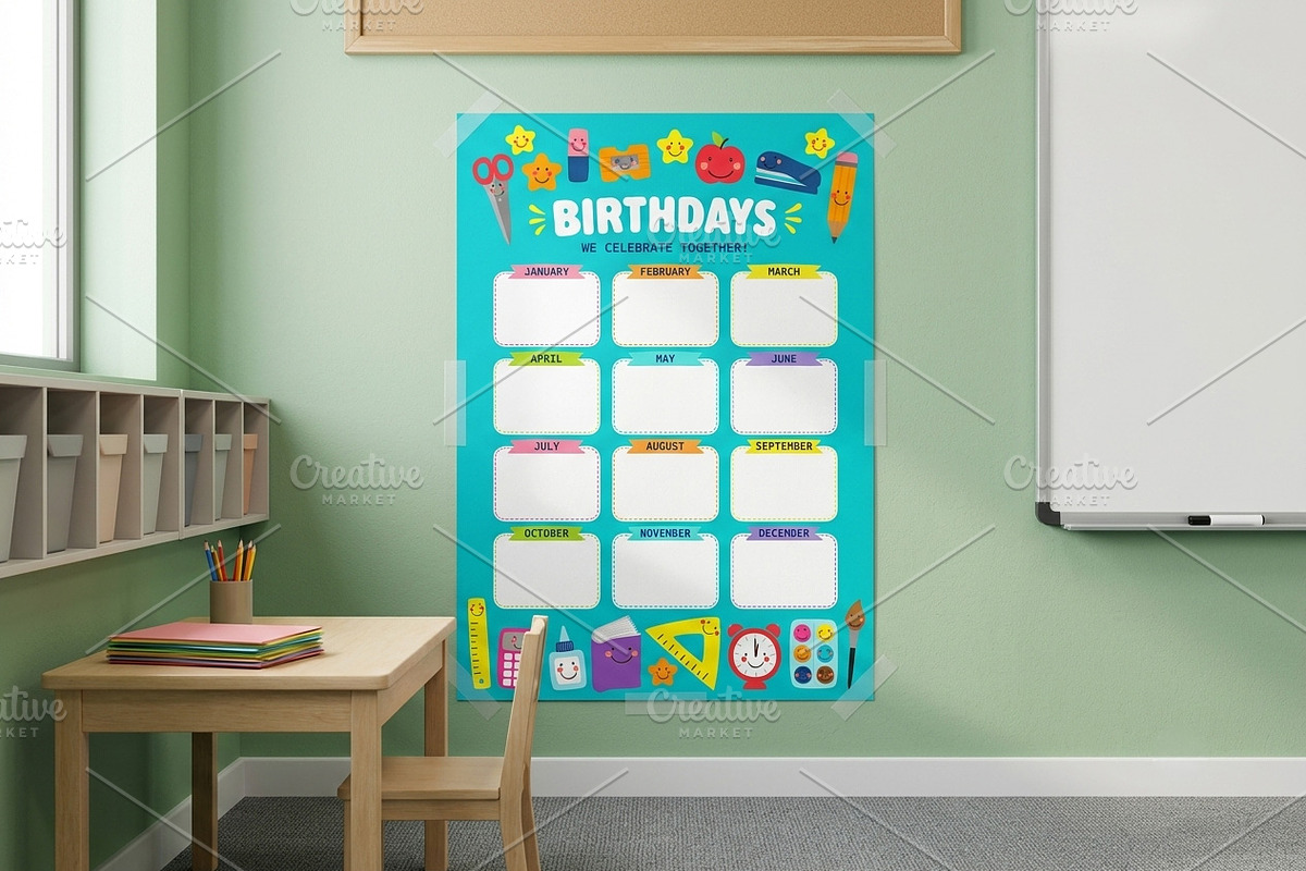 Cute Classroom Decor Bundle, an Education Illustration by C Design Studio (Photo 11 of 15)