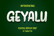 Geyalu, a Sans Serif Font by twinstd (Thumbnail 1 of 14)