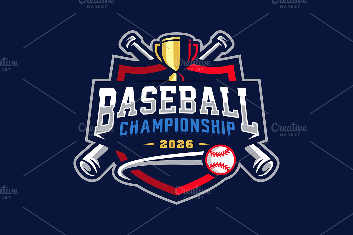 Baseball tournament logo, a Branding & Logo Template by swarnstudio (Photo 1 of 3)