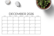 2026 8.5x11 Inch Blank Calendar Temp, a Stationery Template by Running With Foxes (Thumbnail 8 of 8)