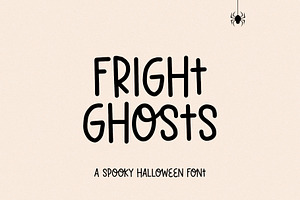 Fright Ghosts spooky halloween font, a Handwritten Font by supfonts