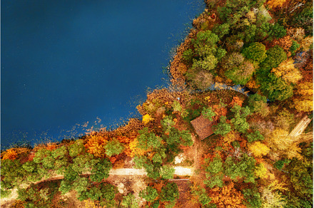 Aerial view of river, a Nature Photo by Nature and travel
