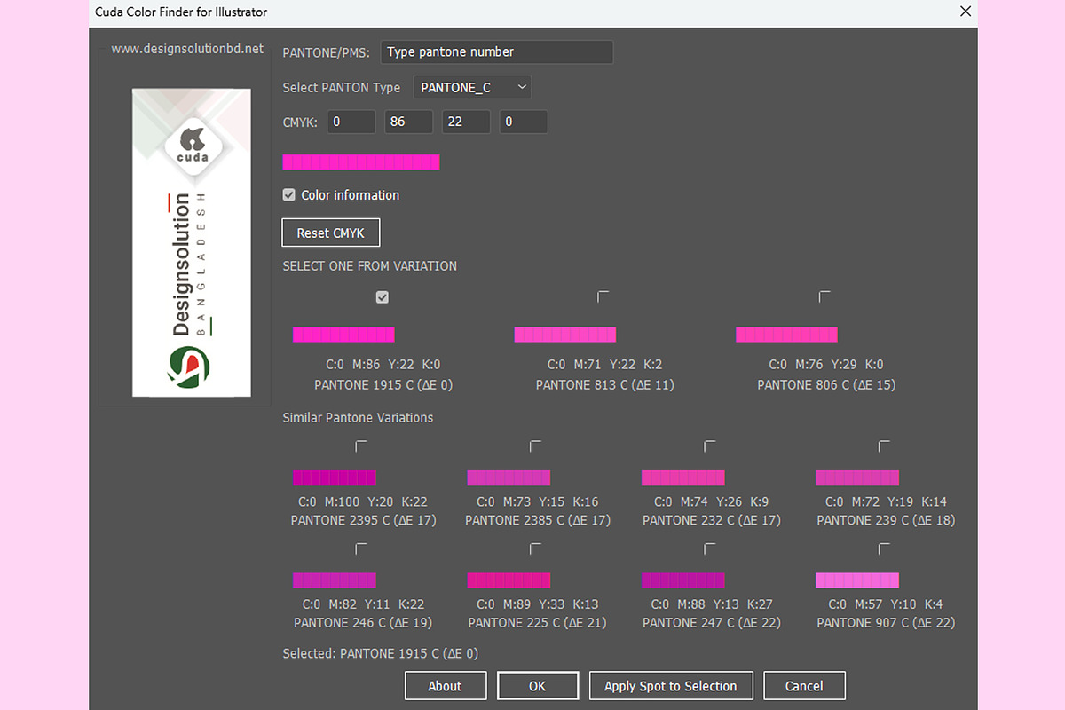 Pantone Toolkit for Illustrator, a Plug-in Add-On by Emdaduljs (Photo 3 of 4)