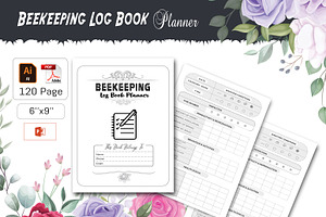 Beekeeping Log Book, a Stationery Template by design_hut