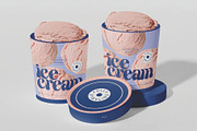 Ice Cream Cups Mockup, a Packaging Mockup by skybluecreative (Thumbnail 1 of 3)