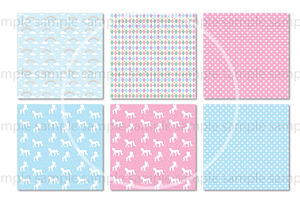 Rainbow Unicorn Seamless Pattern