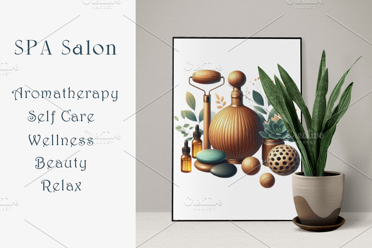 Eucalyptus Spa Clipart, a Healthcare Illustration by GalaDesign03 (Photo 7 of 7)