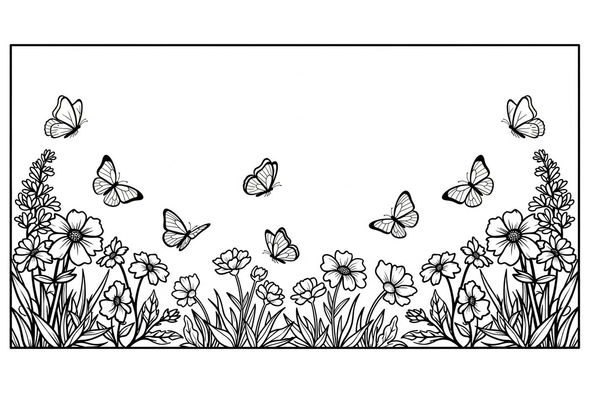 Floral Grass Border Silhouette Bundl, an Illustration by Amazin_art (Photo 17 of 51)