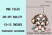 Whimsical Summer Dog Clipart Bundle., an Illustration by SVGArt (Thumbnail 7 of 9)