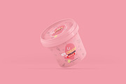 Ice Cream Jar Packaging Mockup, a Cups & Container Mockup by Toasin Studio (Thumbnail 4 of 8)