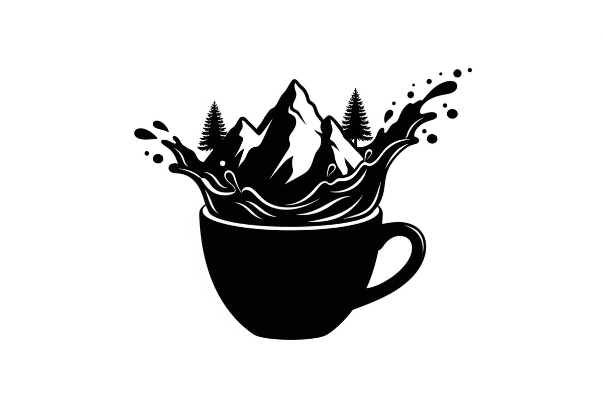 Mountain Coffee Cup Design Bundle, an Illustration by yasushie (Photo 6 of 31)