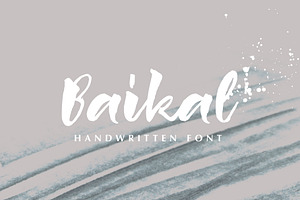 Baikal Handwritten Font with bonus 