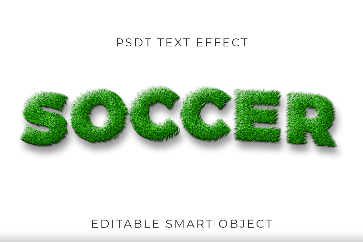 Grass Rounded 3D Text Effect