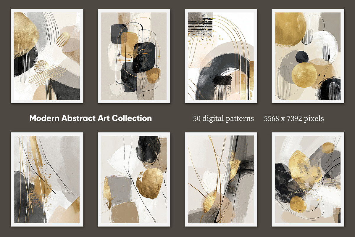 Modern Abstract Art Collection, a Decorative Illustration by Housui Patterns (Photo 3 of 12)