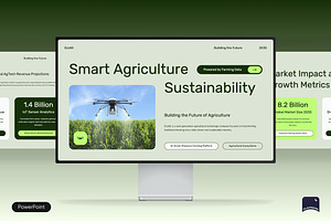 Smart Agriculture Pitch Deck, a Presentation Template by Claymoon Lab