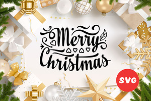 Christmas lettering svg