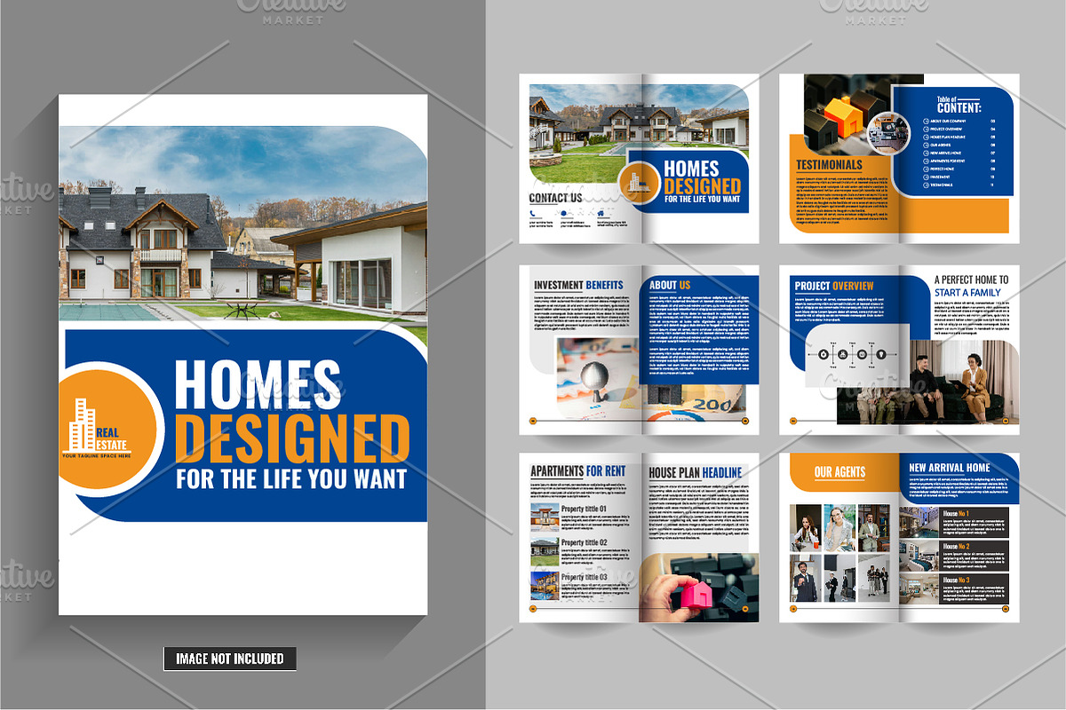 Real Estate Bi-Fold Brochure, a Brochure Template by Tanuart (Photo 2 of 2)