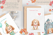 Life of a Dog Watercolour Collection, an Animal Illustration by Jen Digital Art (Thumbnail 5 of 6)