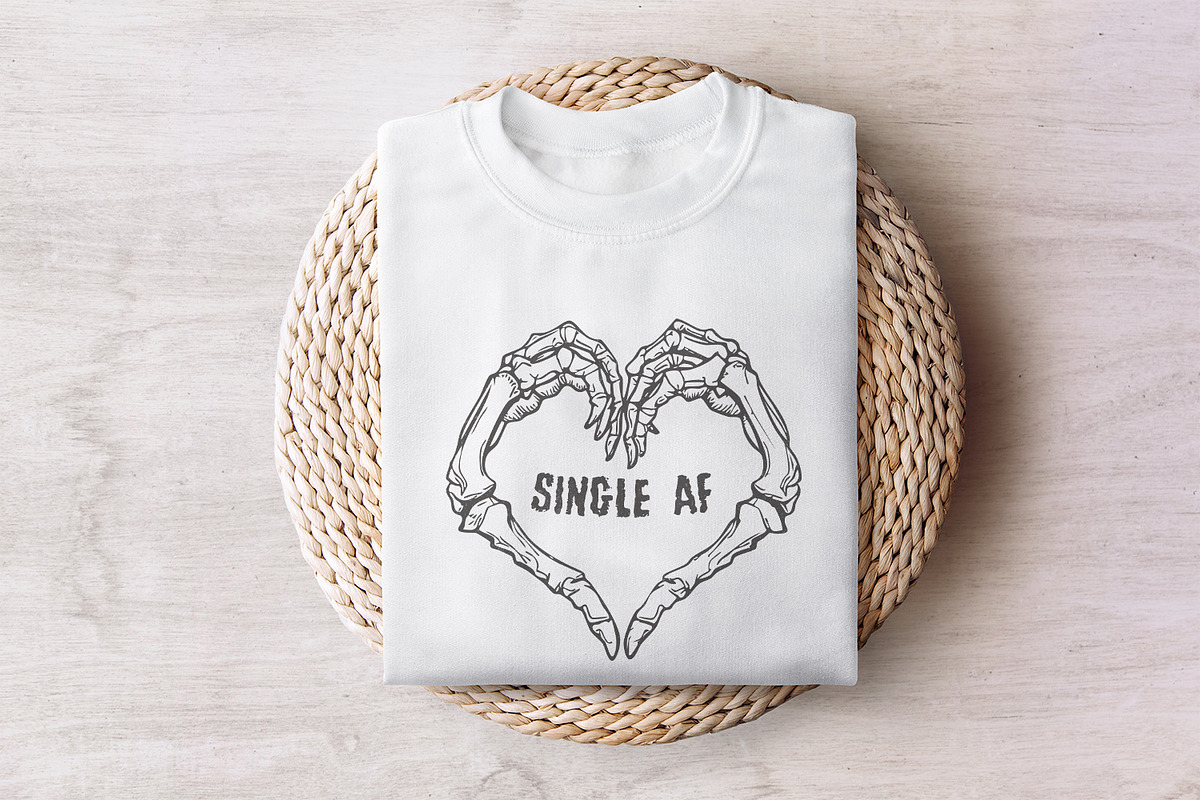 Single AF PNG, Valentines Day PNG, an Illustration by SharpMarketplace (Photo 7 of 9)