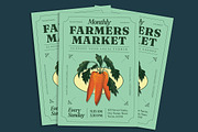 Vintage Farmers Market Flyer, a Flyer Template by Gumico Studio. (Thumbnail 2 of 3)