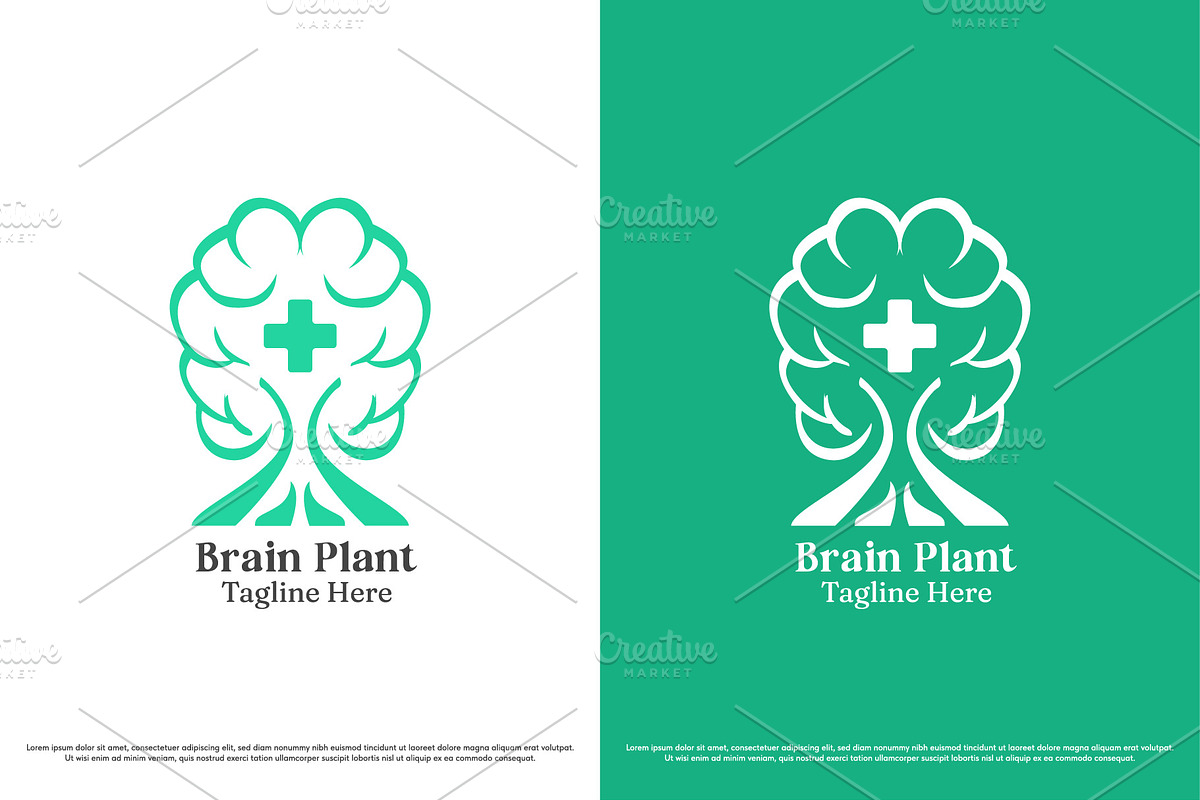 Brain tree logo design template, a Branding & Logo Template by Morvana Crew (Photo 1 of 2)