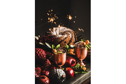 Christmas bundt cake and iced, a Food & Drink Photo by Foxys