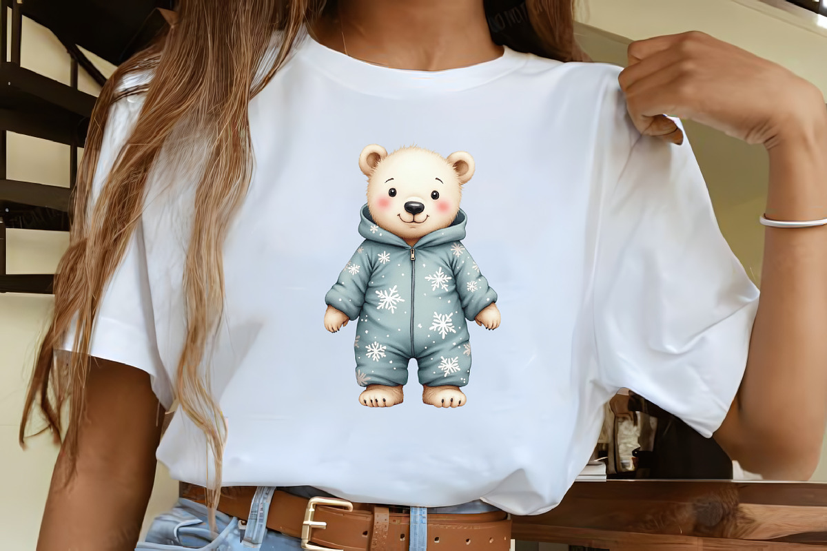 Christmas Polar Bear Sublimation Cli, an Illustration by CrexoraLab (Photo 4 of 5)