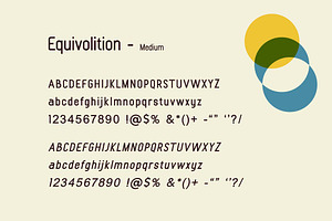 Equivolition Retro Sans Serif Font