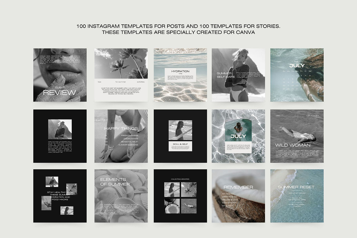 Aesthetic Instagram Templates XV, a Social Media Template by Instprofi | Studio Estimo (Photo 5 of 10)