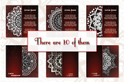 Vintage greeting cards with mandala, a Templates & Theme by BEZIL-ART (Thumbnail 6 of 8)