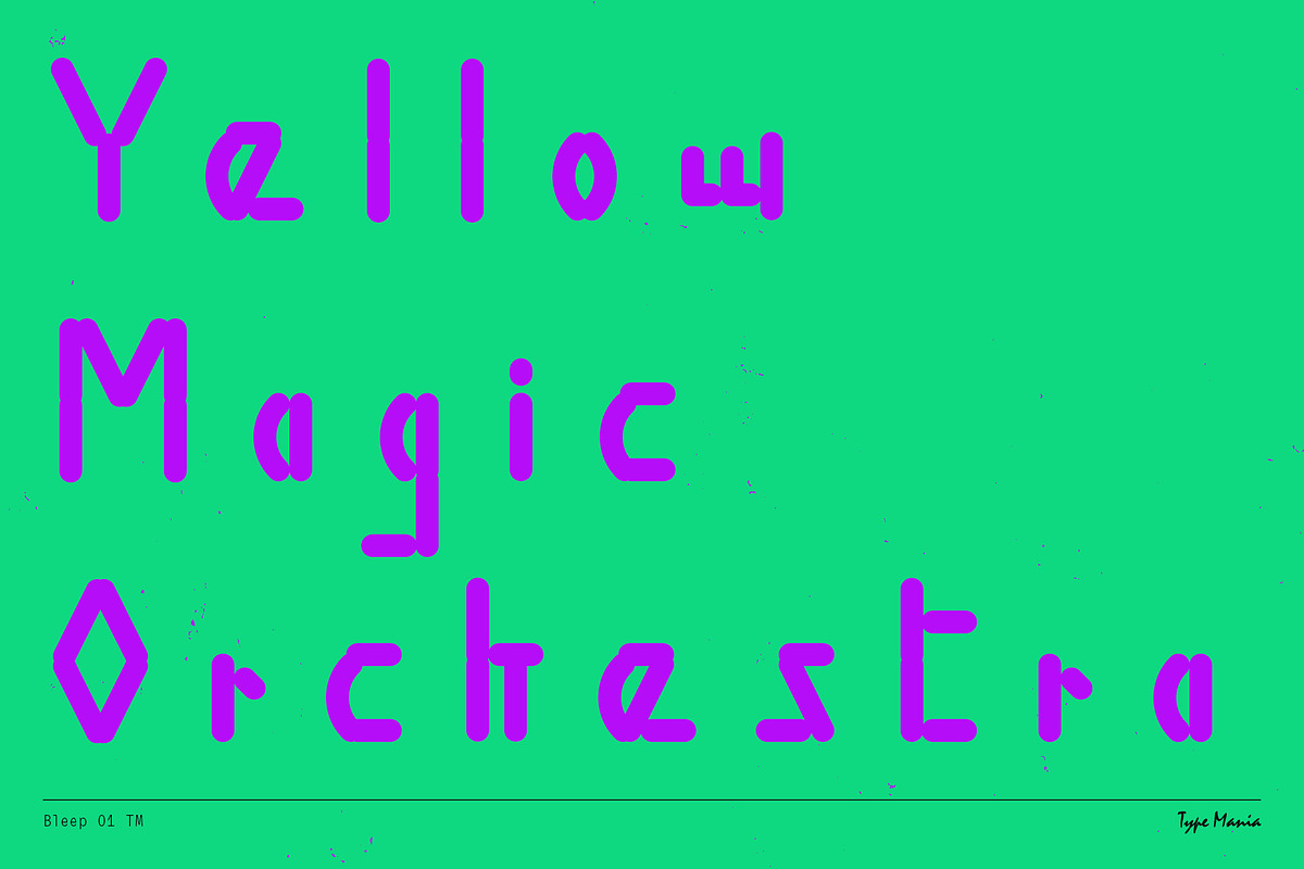 Bleep 01 TM – Experimental Cozy Type, a Sans Serif Font by Type Mania (Photo 6 of 10)