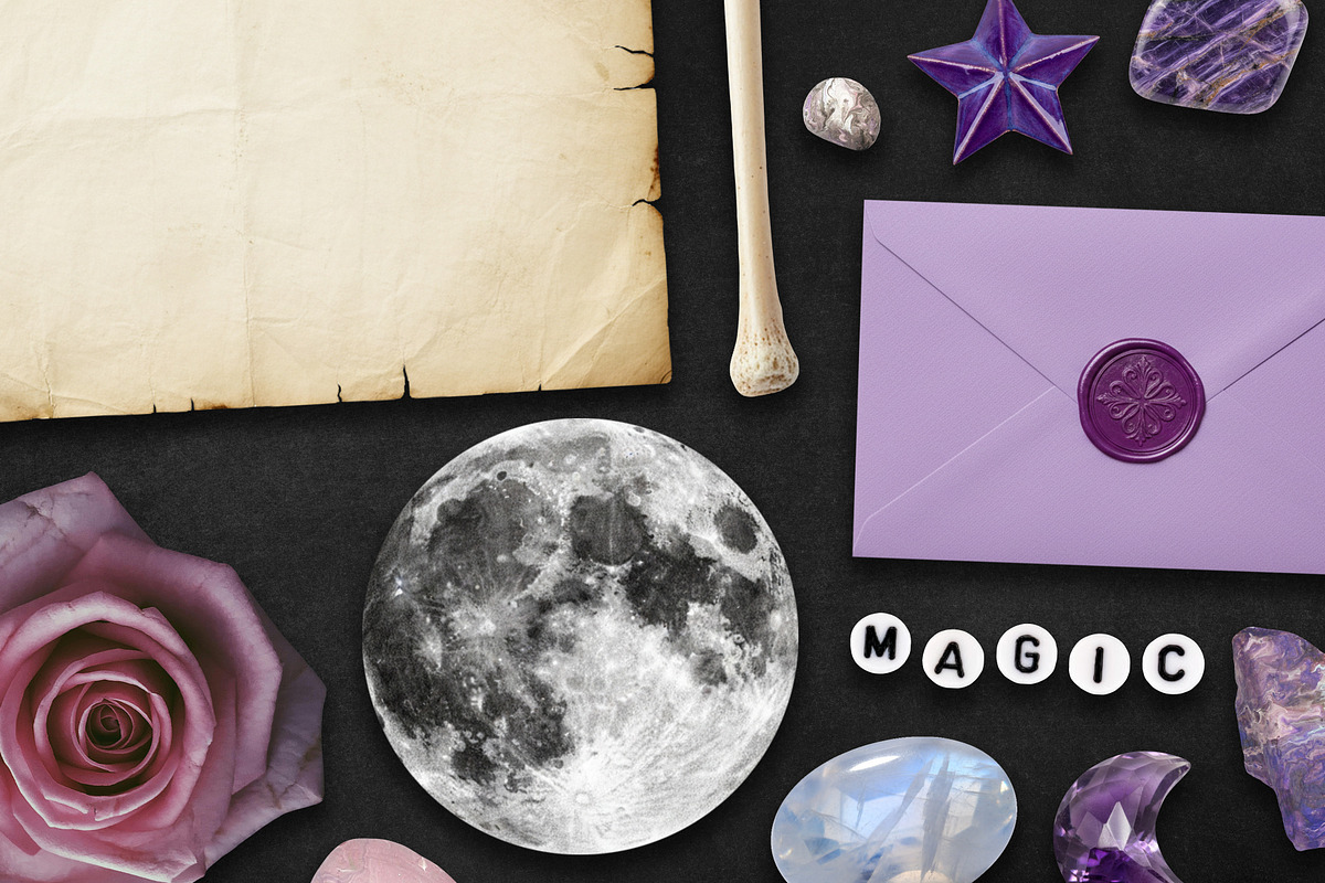 Witch's Magic Drawer Collage Kit, an Object Illustration by Vicccky (Photo 8 of 9)
