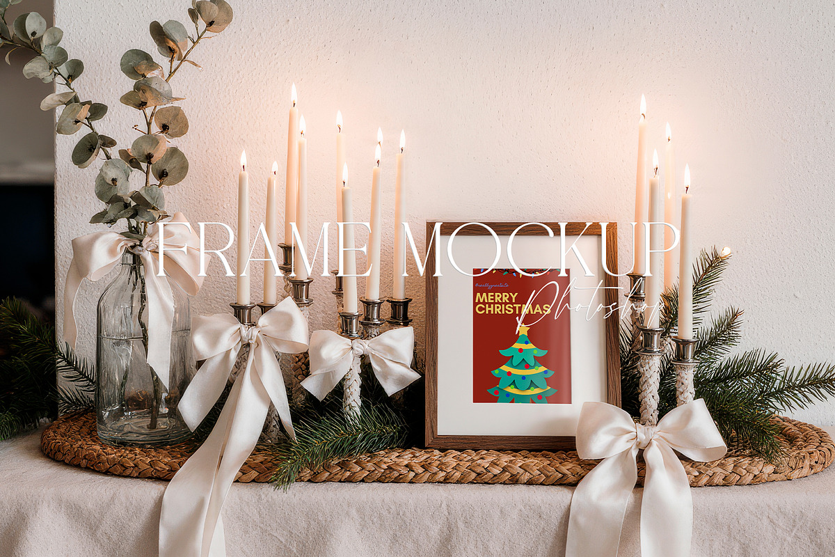 Christmas Frame Mockup Bundle 30+, a Product Mockup by EkaterinaViArt (Photo 2 of 8)