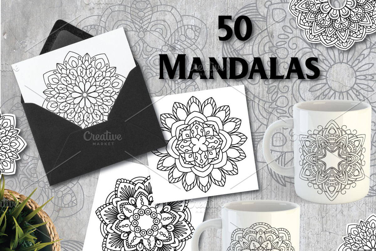 50 Mandalas, an Object Graphic by Elinorka (Photo 2 of 3)