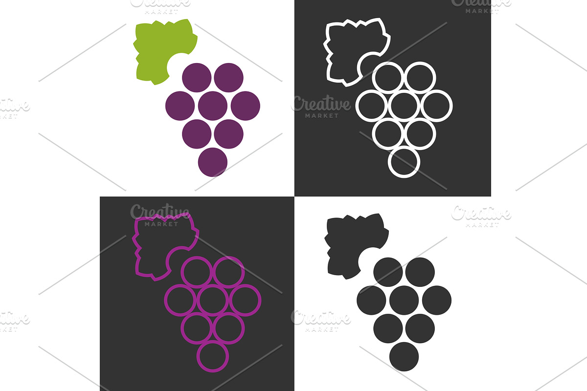 Elegant line icons showcase a, a Food Illustration by okskukuruza