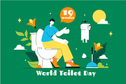 10 World Toilet Day Illustration, an Object Illustration by denayunebgt (Thumbnail 4 of 4)