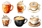 Halloween Coffee Latte Clipart, an Illustration by Dream Creation (Thumbnail 4 of 7)