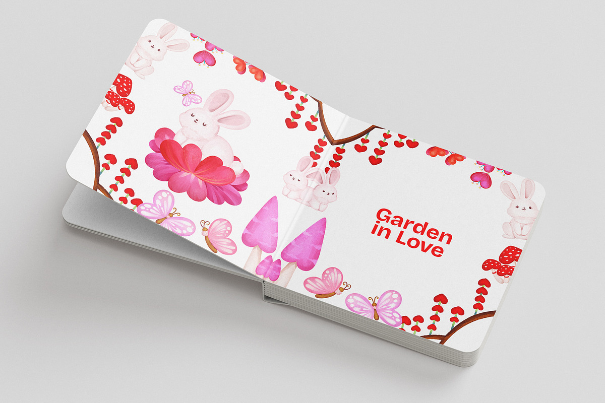 Enchanted Love Garden – Watercolor, a Seasonal Illustration by CreativeValuation (Photo 7 of 12)