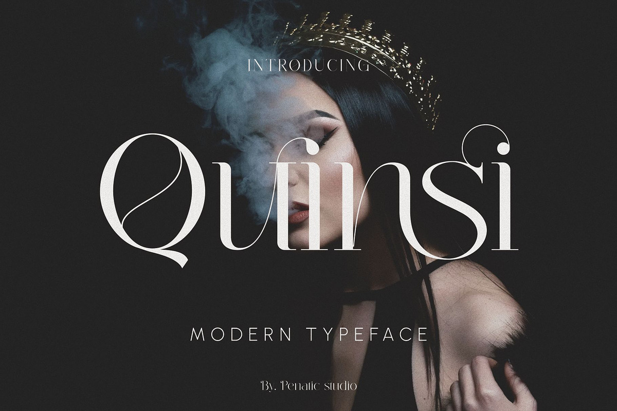 Quinsi Modern Typeface, a Serif Font by Penatic Studio (Photo 1 of 10)