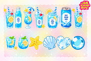 Cute Blue Ocean Soda Clipart PNG, a Food Illustration by K.JackArtwork (Thumbnail 2 of 4)