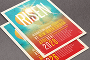 Risen Church Flyer Template | Canva, a Flyer Template by loswl (Thumbnail 4 of 5)