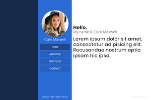 Clare - Minimal Portfolio Template