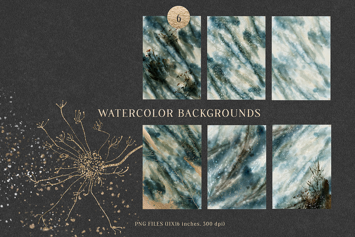 TOUCH OF SNOW Watercolor set, an Illustration by Lemaris (Photo 11 of 11)
