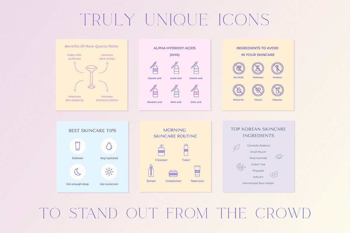 Skincare Instagram Templates | Canva, a Social Media Template by Blog&Glow (Photo 6 of 8)