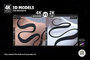 Procreate 3d Models (4K) Leg Female, a Brush Add-On by Luuuka studio (Thumbnail 5 of 5)