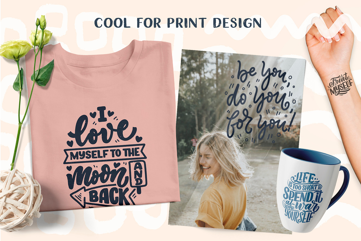 Body Positive - Lettering & Abstract, a Texture Illustration by Artlana