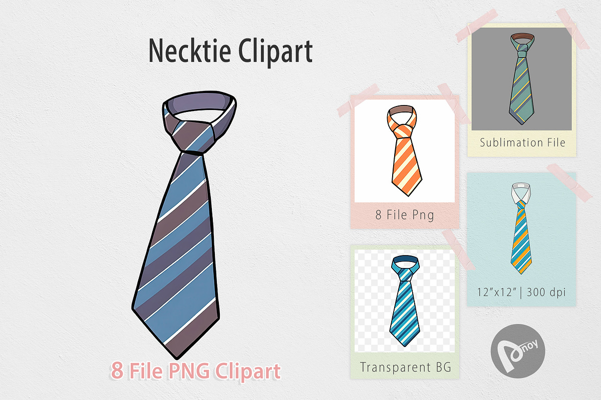 Necktie Clipart, a Graphic by Artnoy (Photo 1 of 5)